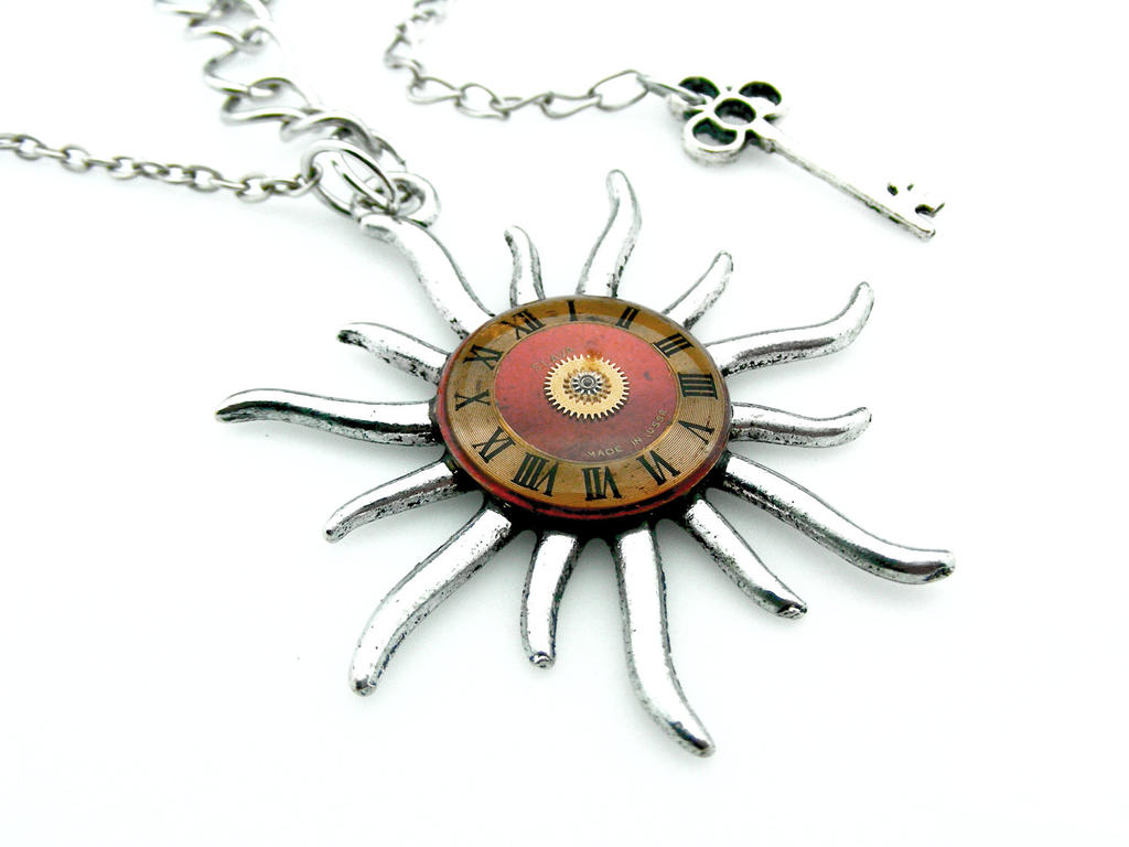 Clockwork Sun Necklace by IndustrialSwank on DeviantArt