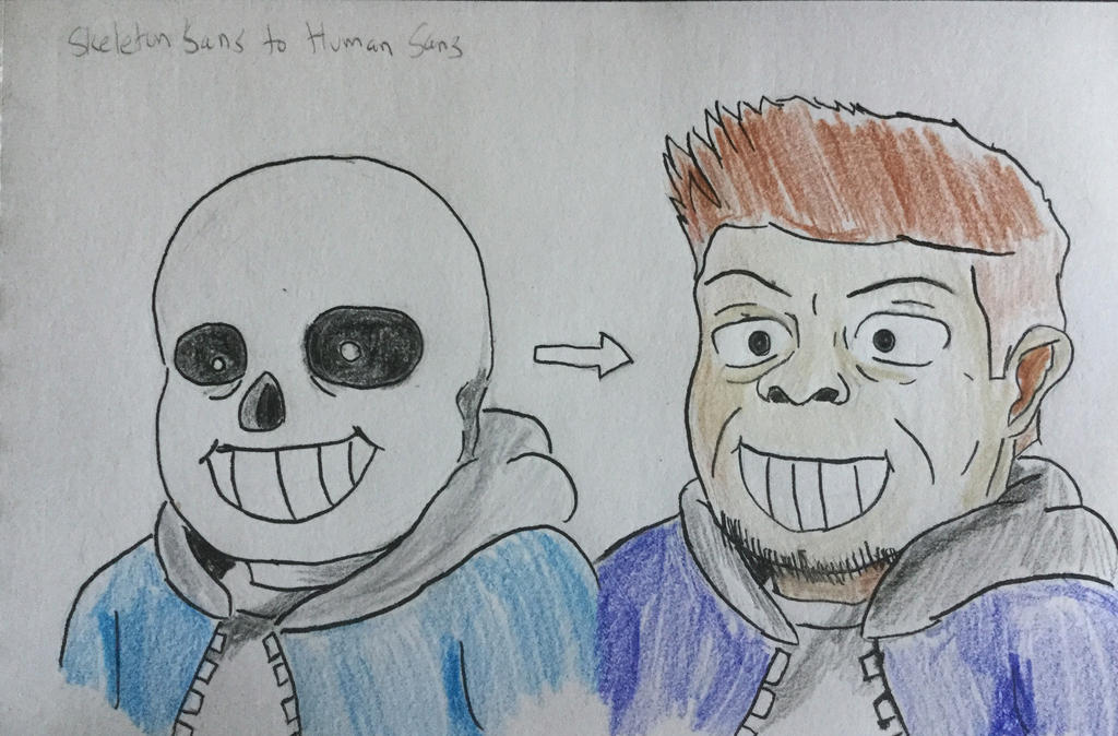 Skeleton to Human (Undertale) by MysteriousWarrior123