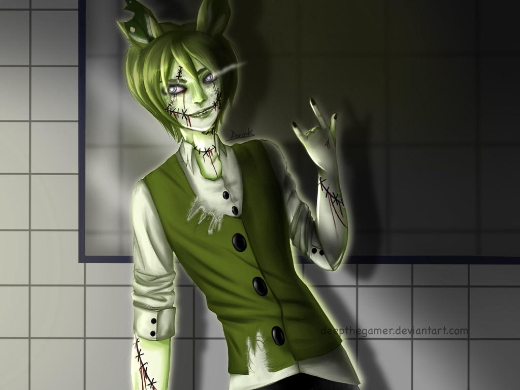 Springtrap Human Human Springtrap REDRAW by Glamra on DeviantArt