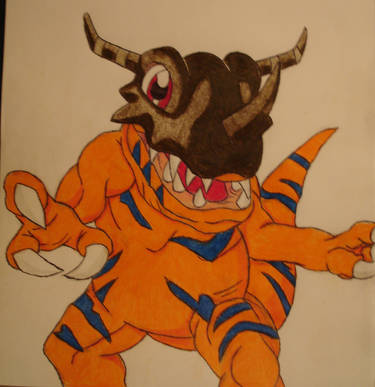 Agumon and Greymon Alcohol Marker Drawing by OrangeSquidy64 on DeviantArt