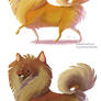 Pomeranian sticker designs