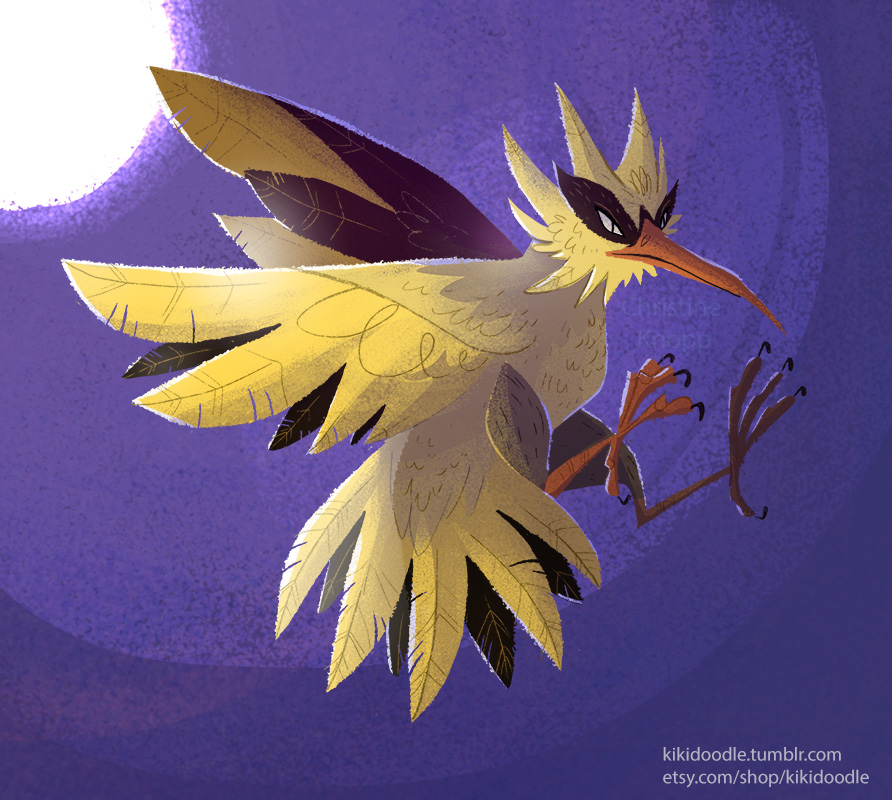 Galarian Zapdos Shiny Speculation by TheGlitchyDemon on DeviantArt