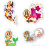 Purrmaids Acrylic Charms: Final Designs