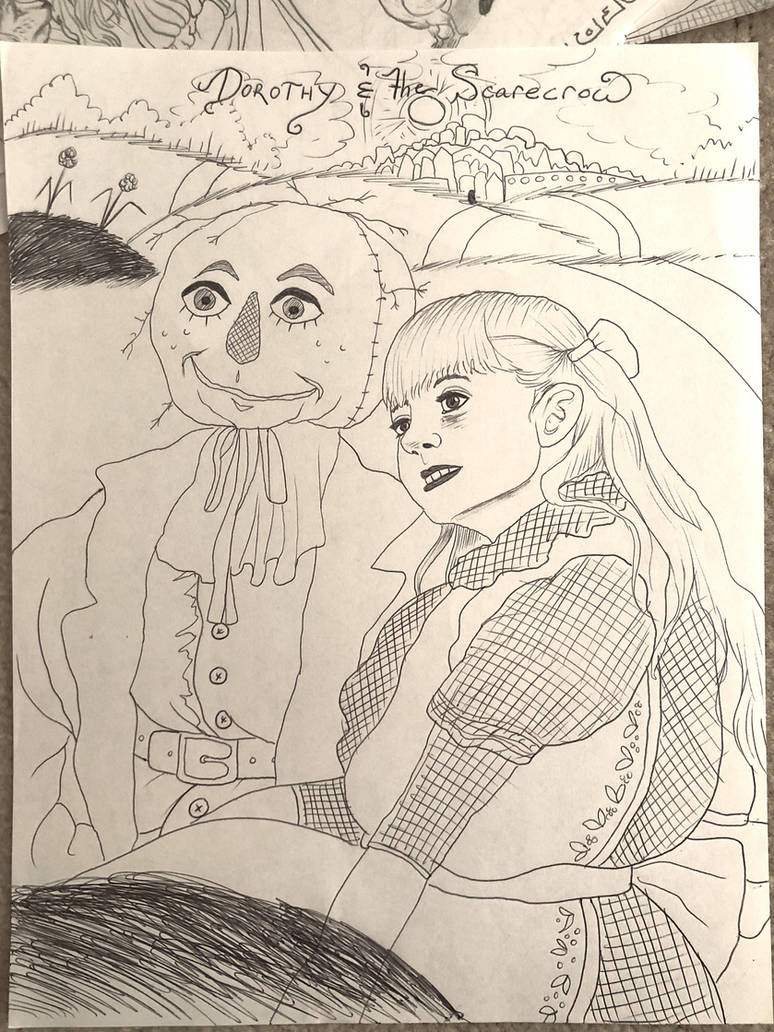 Hildebrandt Scarecrow and Heather O'Rourke Dorothy by MaxwellEck on ...