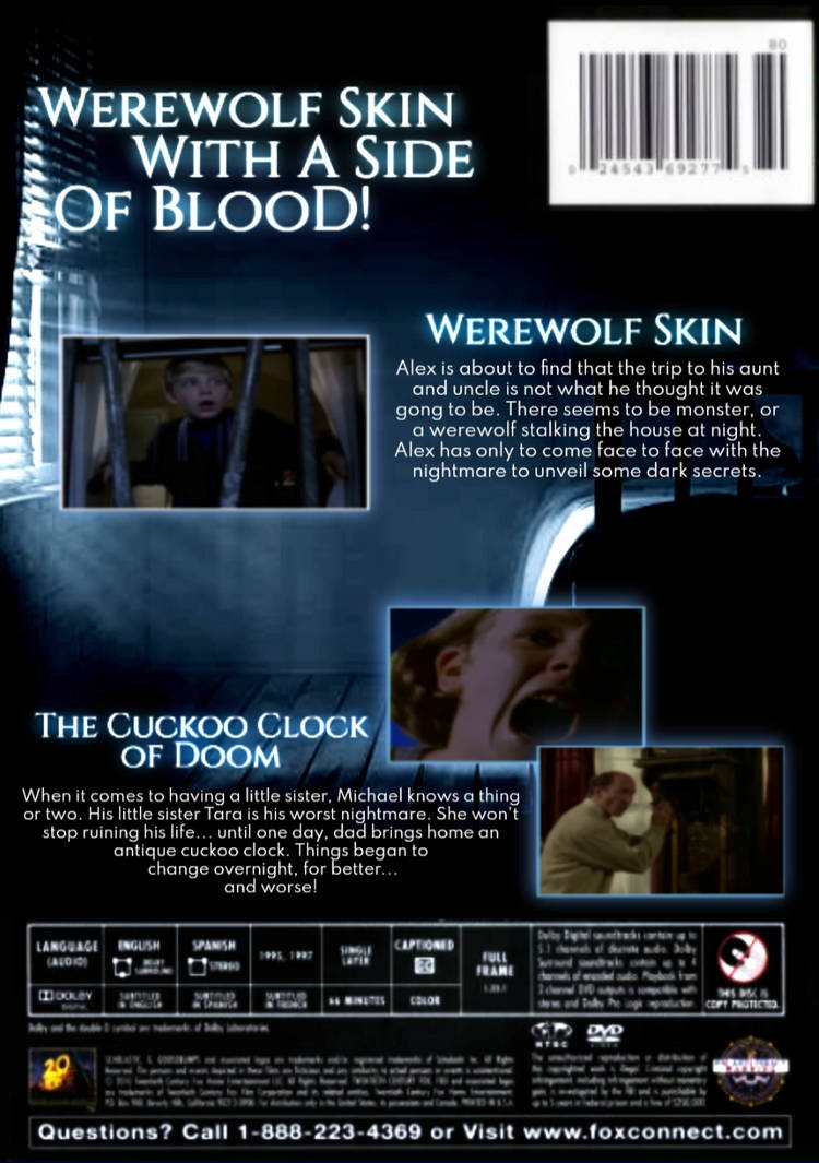 Goosebumps: Werewolf Skin DVD COVER Fanmade Art 2 by MaxwellEck on ...