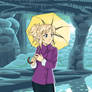 Noelle in a cave