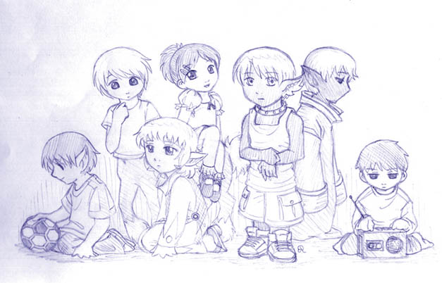 A childish cast by Aeonna