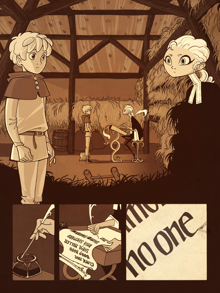 Gramarye comic colour test by Aeonna