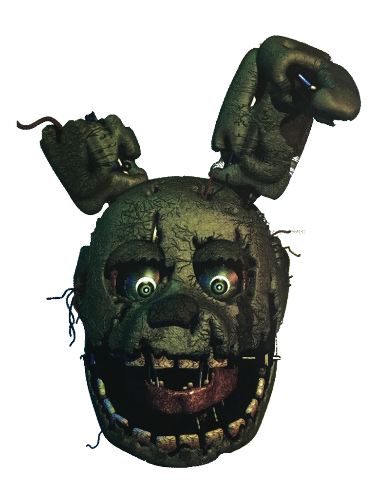 Springtrap Head Transparent by greywolfgamer on DeviantArt