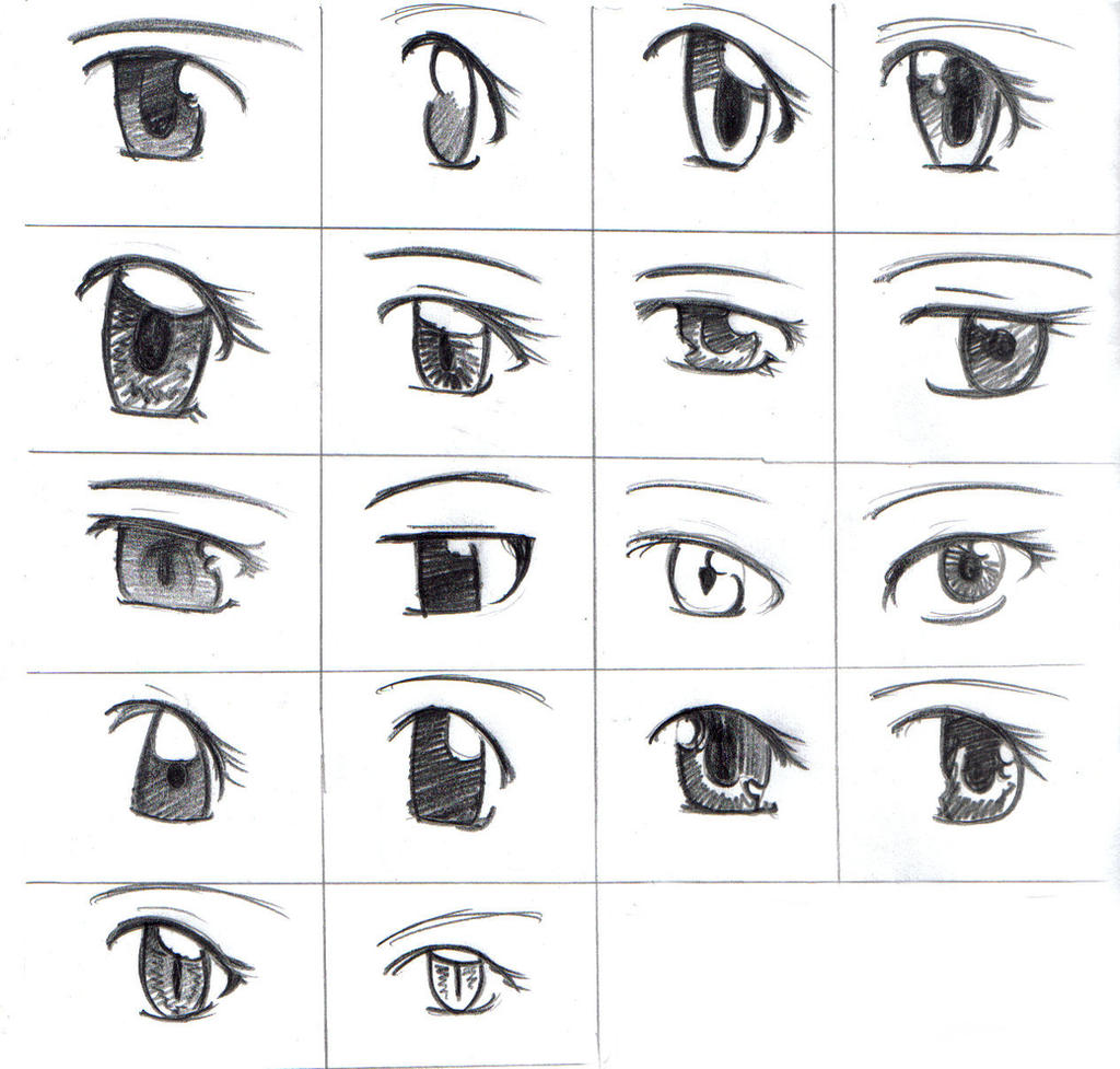 Anime eyes by DestinyBlue on DeviantArt