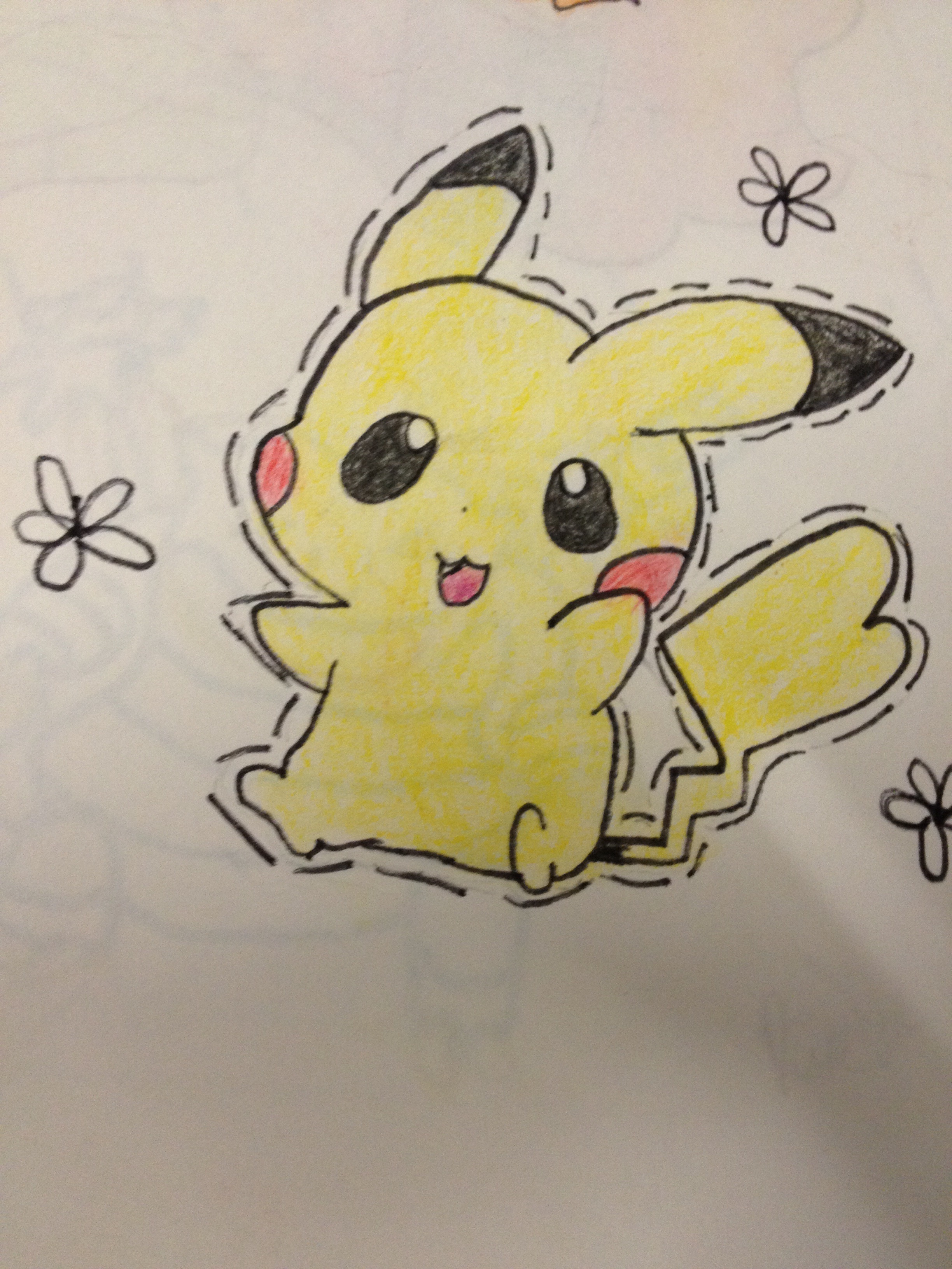 Chibi Pikachu Drawing :3