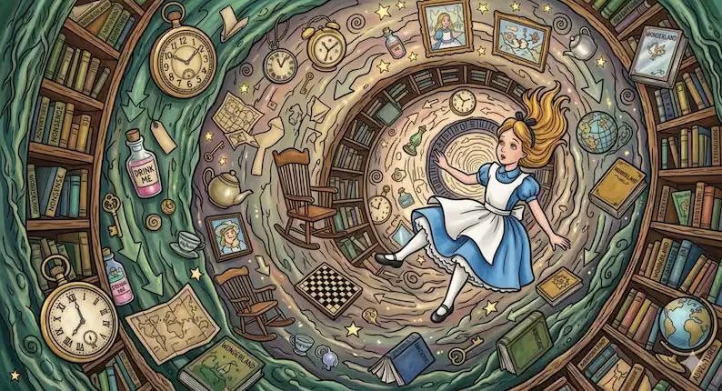 Floating Rabbit Hole ALice FaLL's an FLoat's Down the Rabbit HoLe. CooL by K2-REAPER on ...