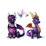 Fanart - Reignited Cynder and Spyro