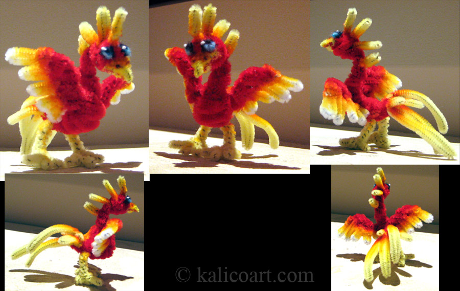 Small Phoenix -- Pipe Cleaners