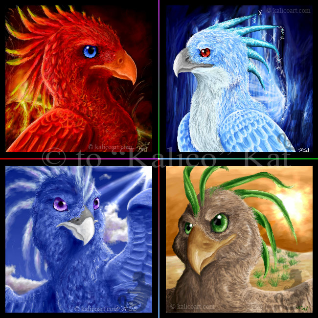 Phoenix of the Elements by kalicothekat on DeviantArt Phoenix of the Elements by kalicothekat on DeviantArt