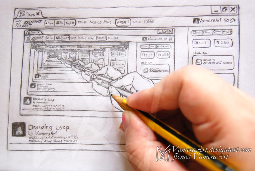 Pictures Loop Drawing Drawing Loop by VameraArt on DeviantArt