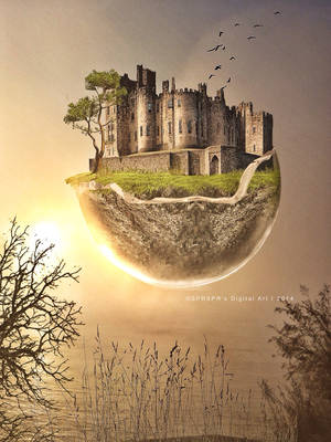 Castle in the sky by SYLVIAsArt