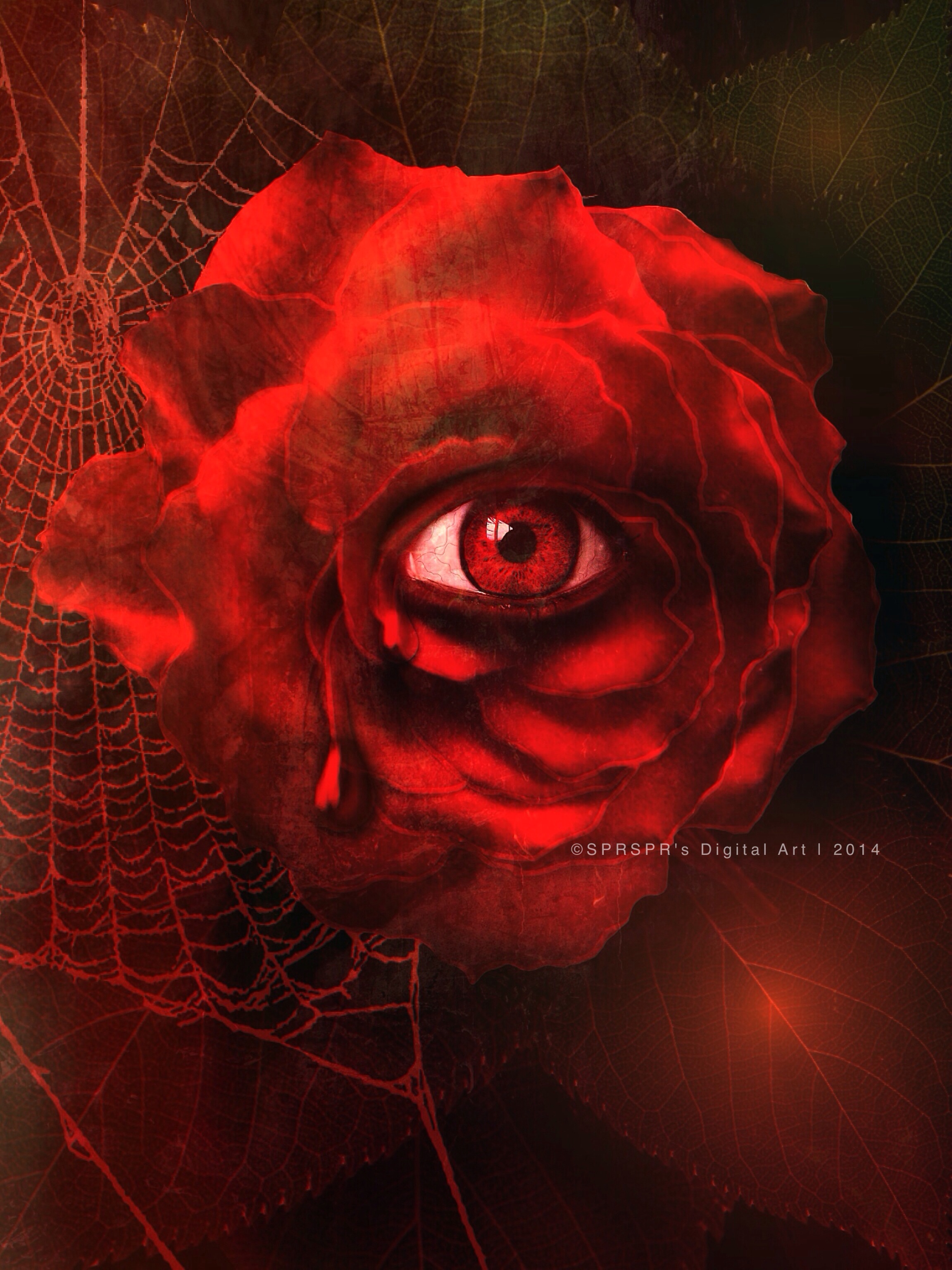 Bleeding rose