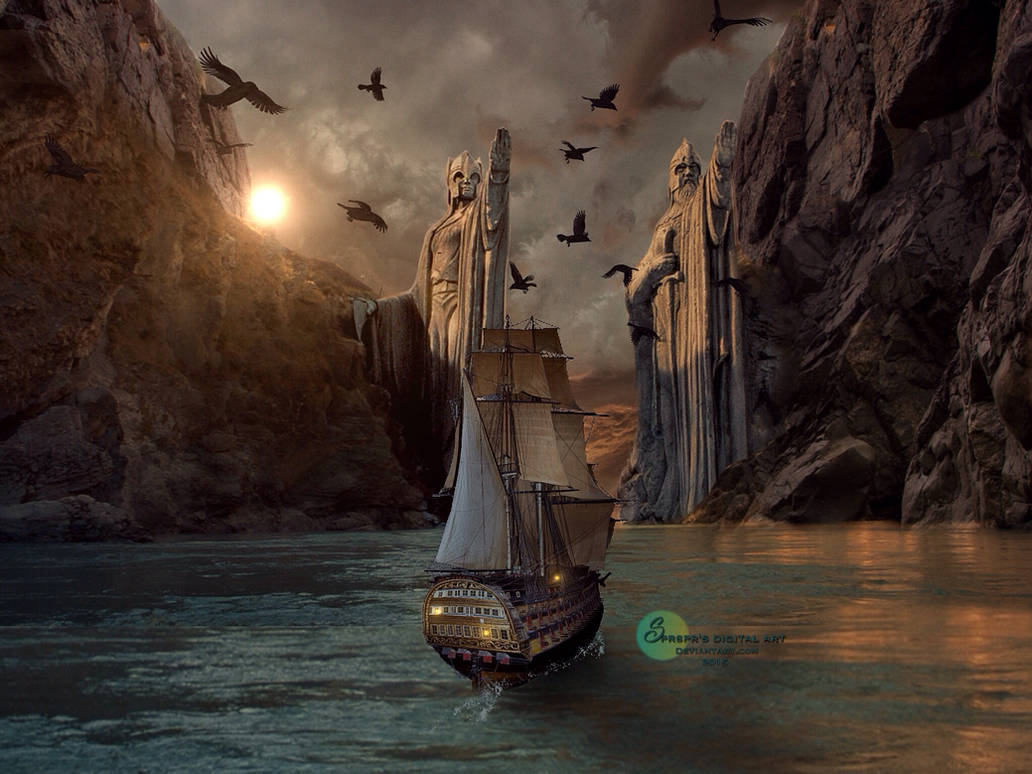 Entering Gondor Land by SPRSPRsDigitalArt