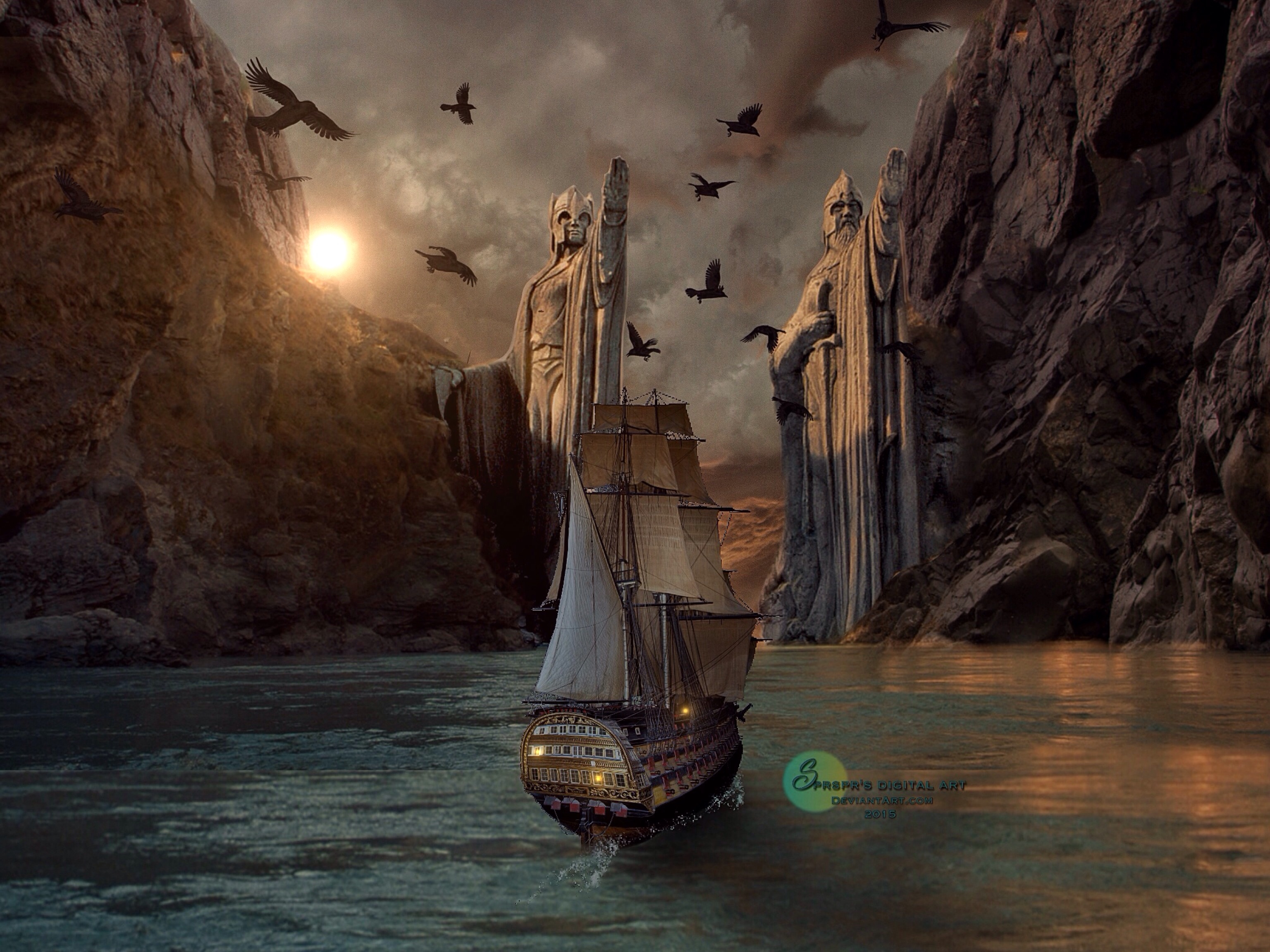 Entering Gondor Land by SPRSPRsDigitalArt