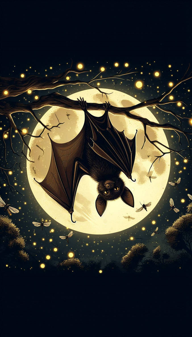Moonlight Window Bat Bat in the moonlight by SYLVIAsArt on DeviantArt