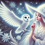 White witch with owl