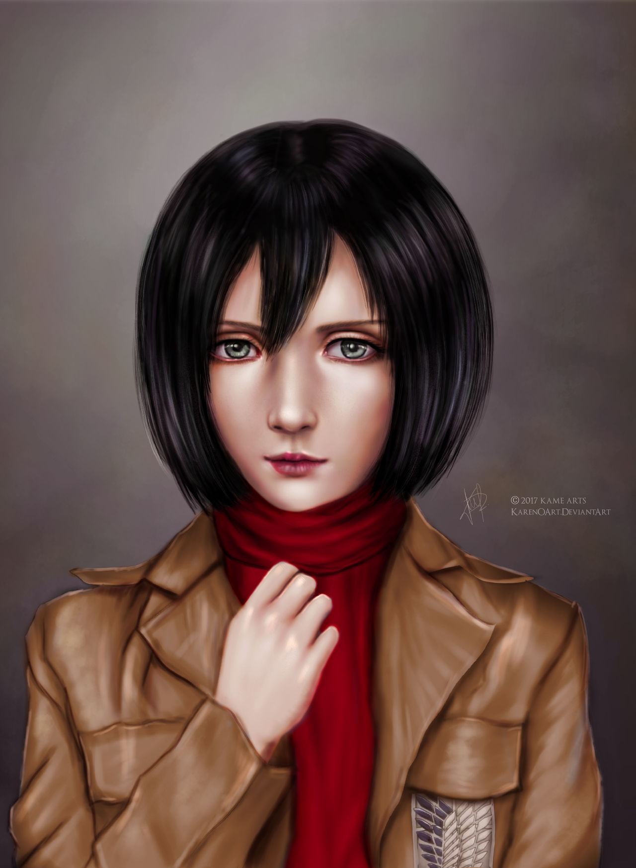 Mikasa Ackerman Portrait for SNK ArtBook