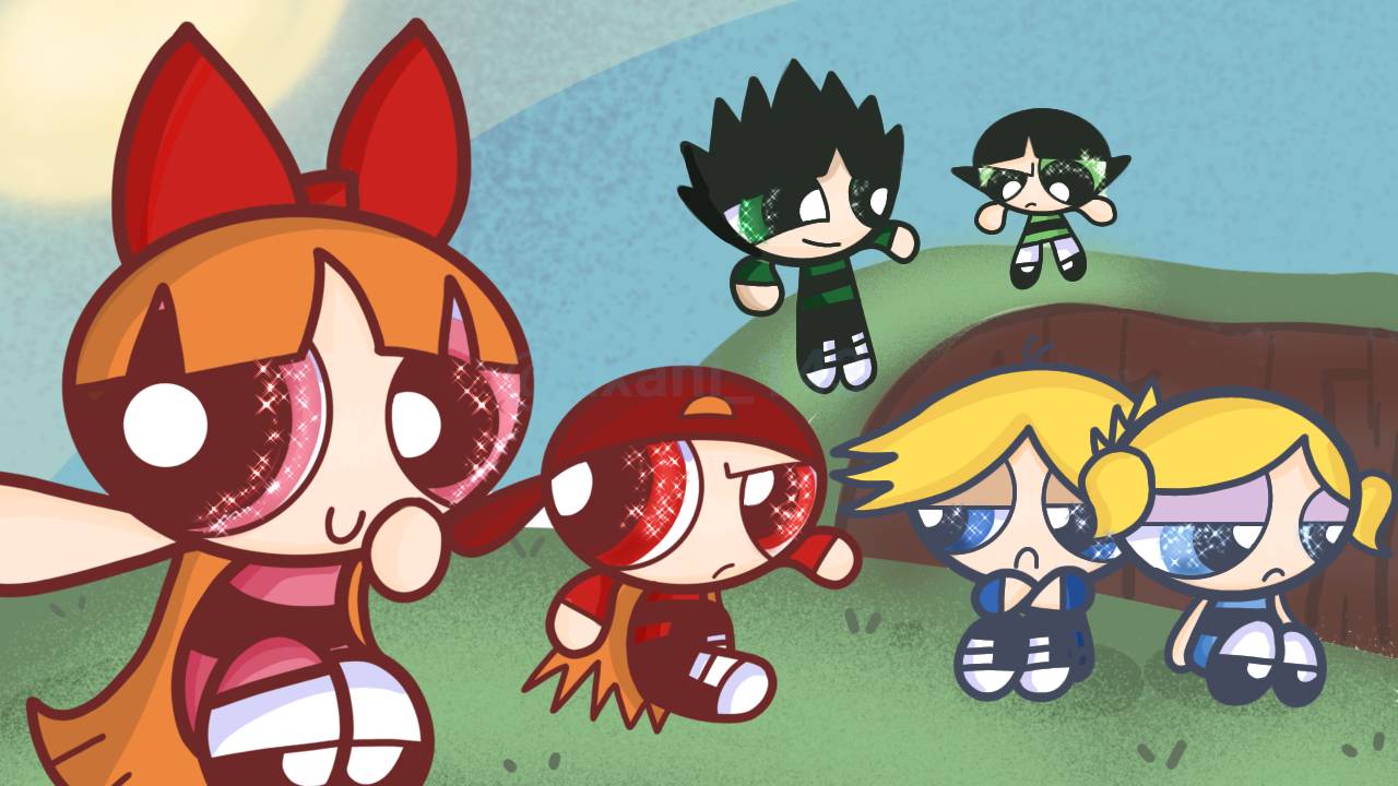 HANGOUT!!!! ppg and rrb by thunderlightning1435 on DeviantArt