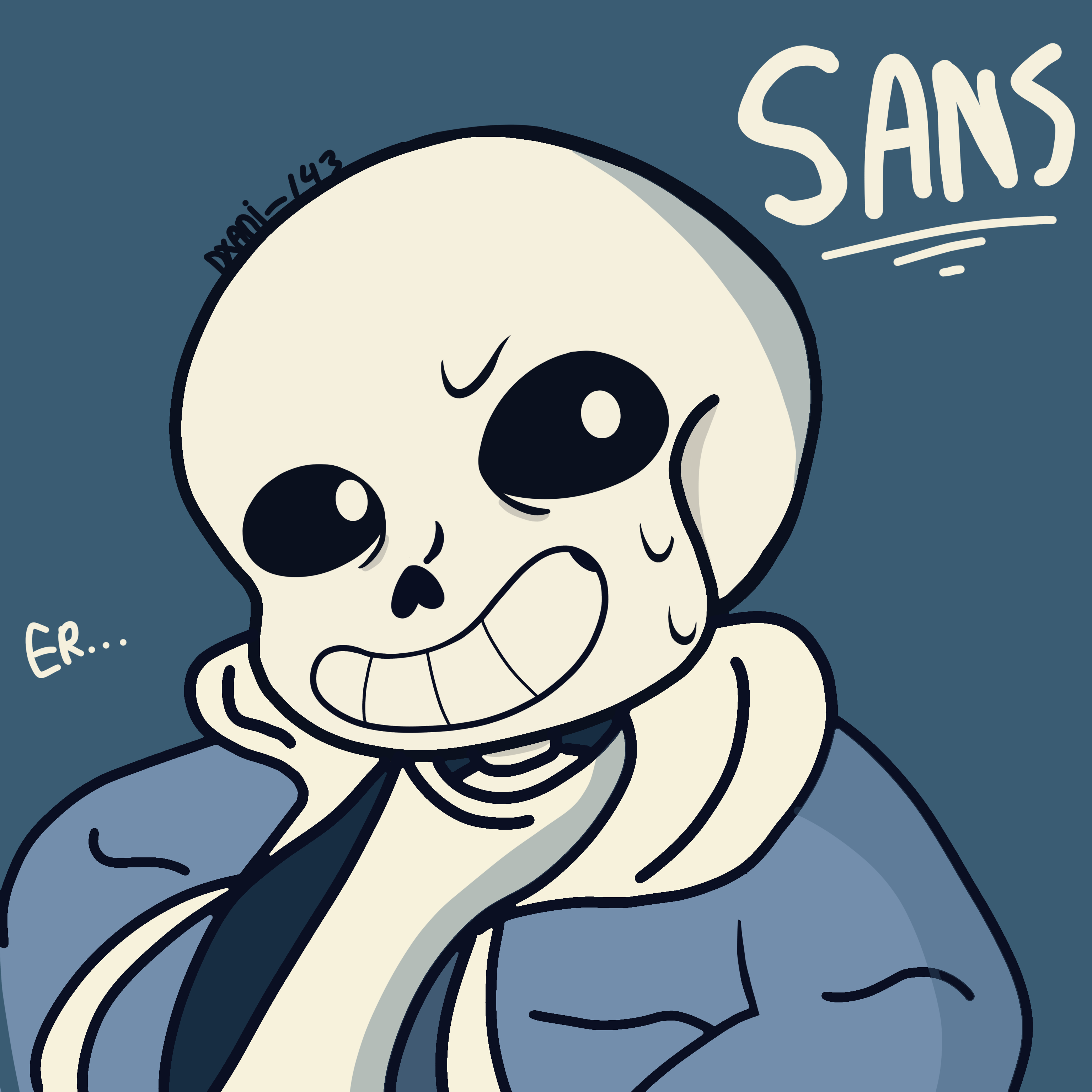 Sans by thunderlightning1435 on DeviantArt