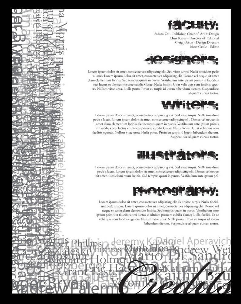 Magazine Credits Page by Cheps-Oner on DeviantArt
