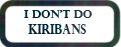 Kiribans- Don't Do Stamp