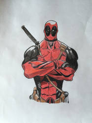 Deadpool Drawing (Colored)