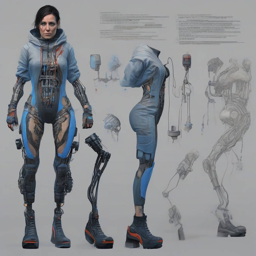 female cyborg by realbirdman23 on DeviantArt