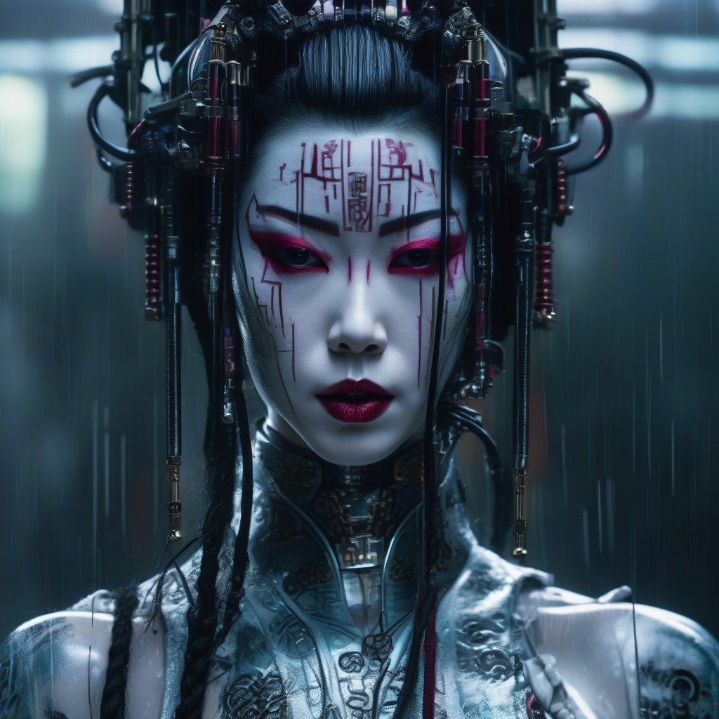 cyborg geisha by realbirdman23 on DeviantArt
