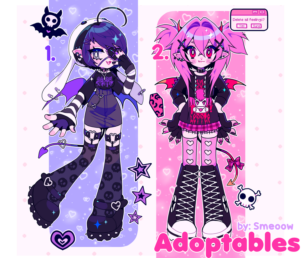 Emocore Cs2 (CLOSED) Emocore Adoptables Pack by Smeoow on DeviantArt