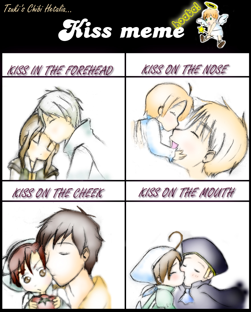 Hetalia Kiss Meme by SireneTzukiDark