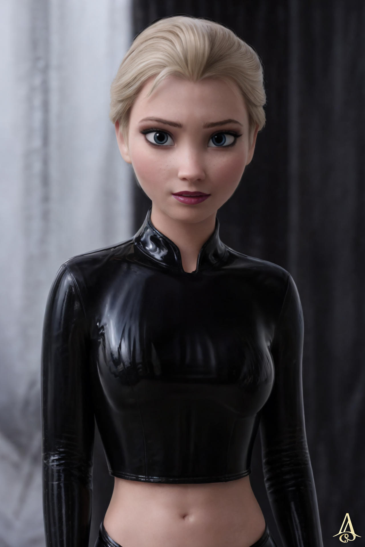 Elsa R43 Elsa Latex 004 by almostfAImous on DeviantArt