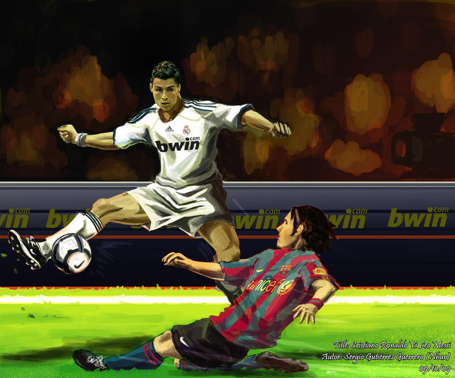 Ronaldo and Messi playing chess by marmadcreative on DeviantArt
