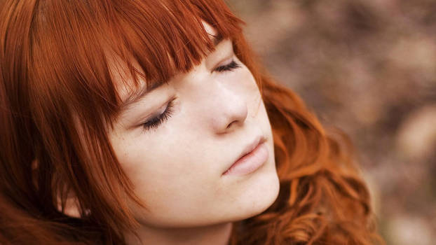 Nice redhead - Removed Acne