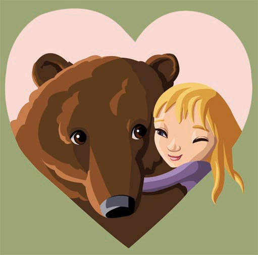 Girl And Bear
