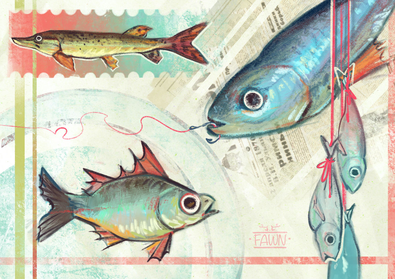 Anoymouse Fish fish by Fawniar on DeviantArt