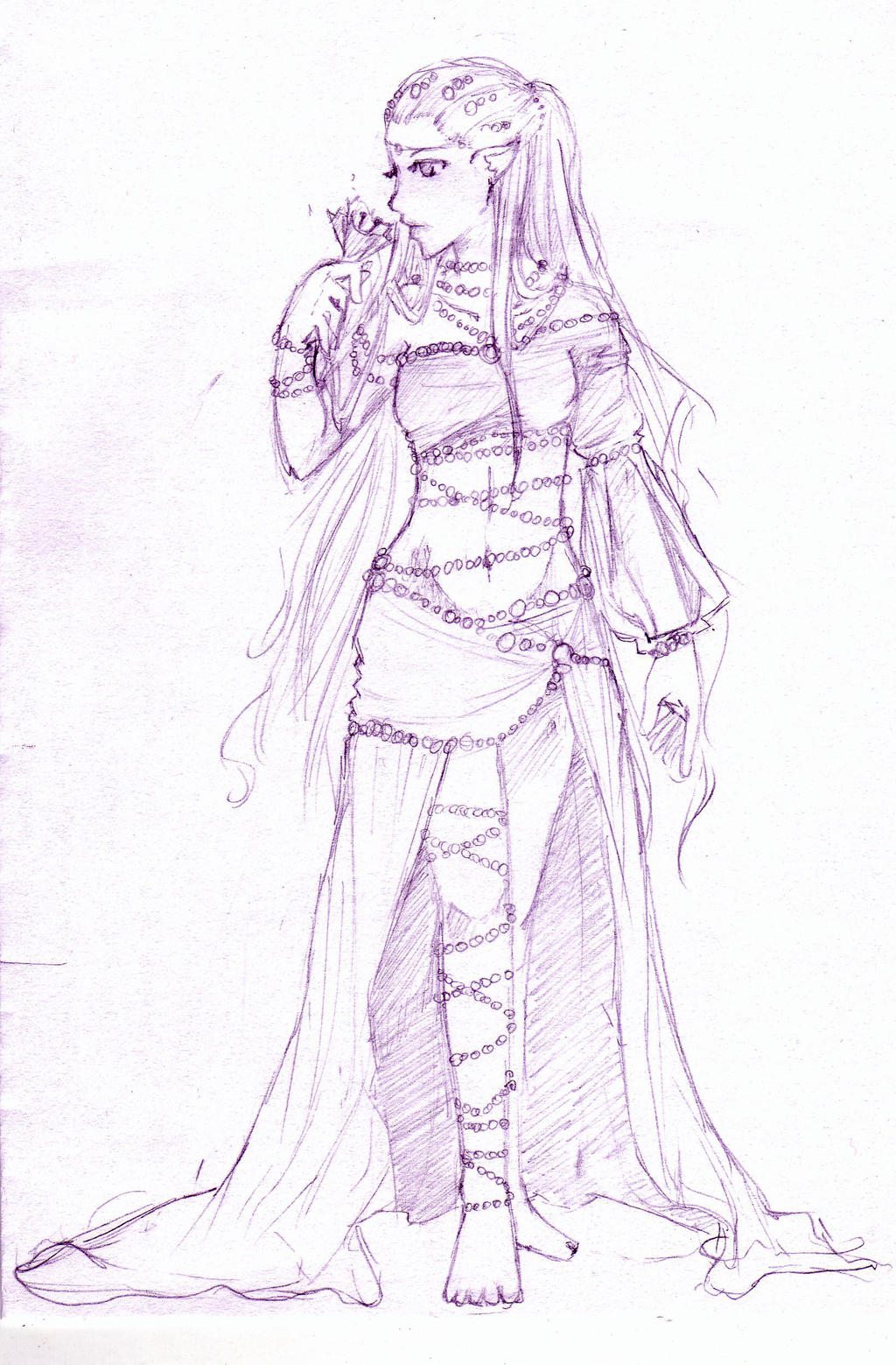 Original Drawing : Nymph by LynnDream on DeviantArt