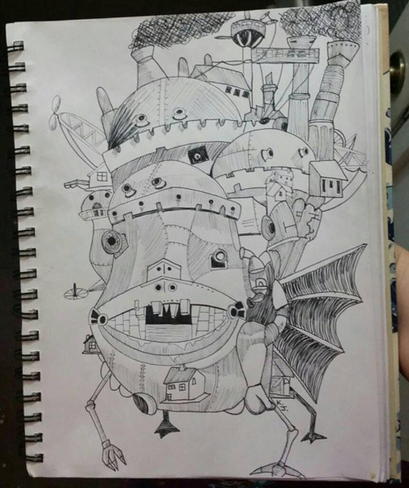 Howls Moving Castle Sketch by Sorioffantasy on DeviantArt
