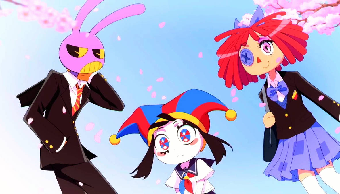 Pomni Jax and Ragatha in Anime style by mac876 on DeviantArt