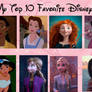 My Top 10 Favorite Disney Princesses