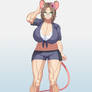 Commission - Mimi Buffed Mousegirl
