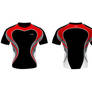 Rugby jersey Black-RED