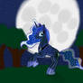 Princess luna raising the moon