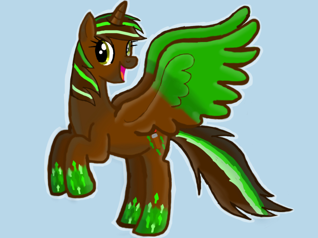 Me in pony form rainbowfied