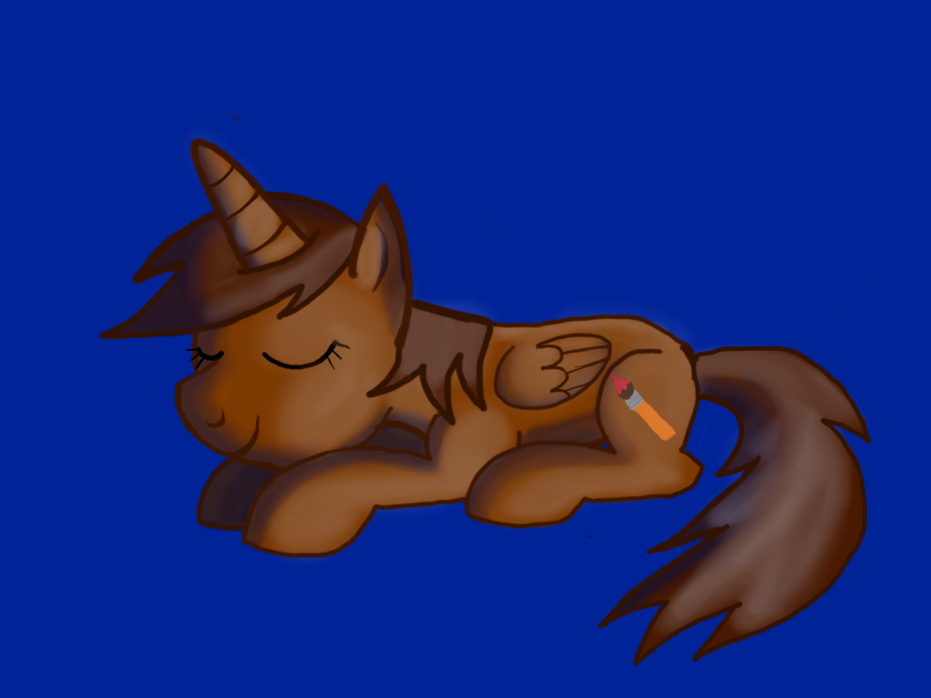 Pony me sleeping